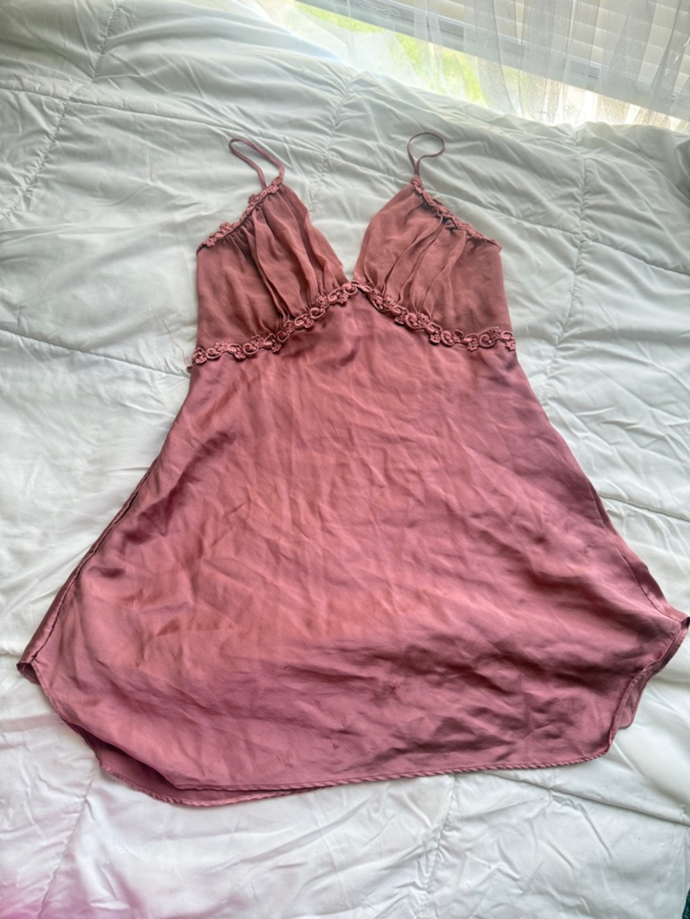 Silk vintage Victoria’s Secret slip dress
